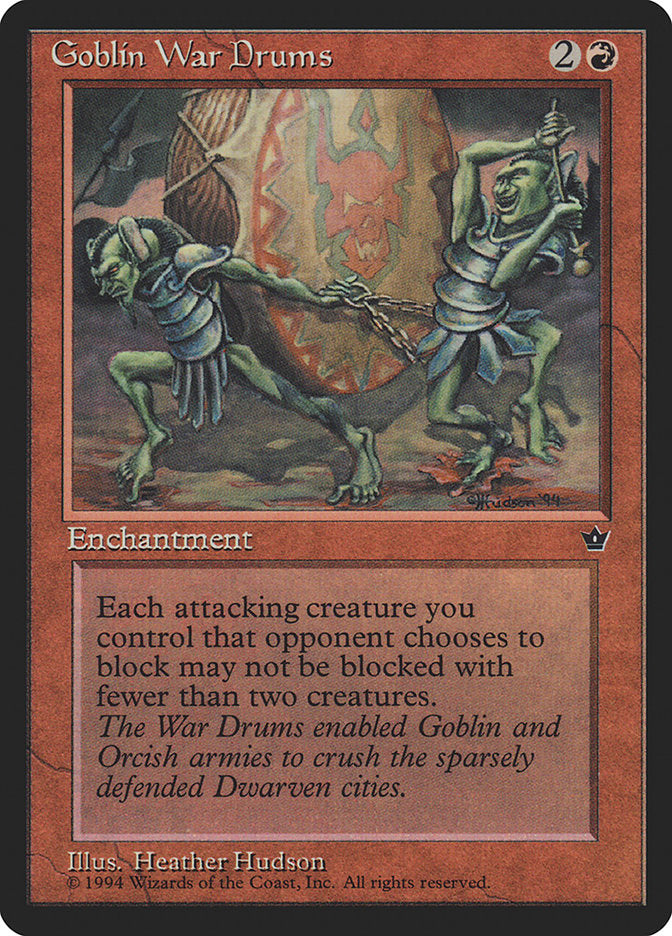 Tambores de guerra goblin (Heather Hudson) [Fallen Empires] 