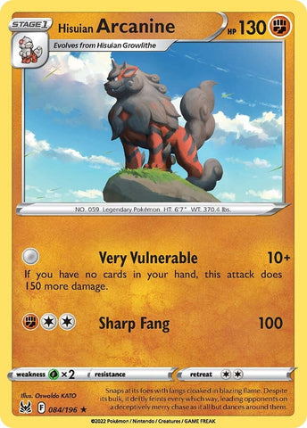 Hisuian Arcanine (084/196) [Espada y escudo: Origen perdido] 