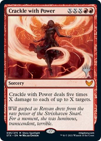 Crackle with Power (Paquete promocional) [Strixhaven: School of Mages Promos] 