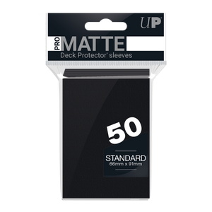 Ultra PRO: Standard 50ct Sleeves - PRO-Matte (Black)