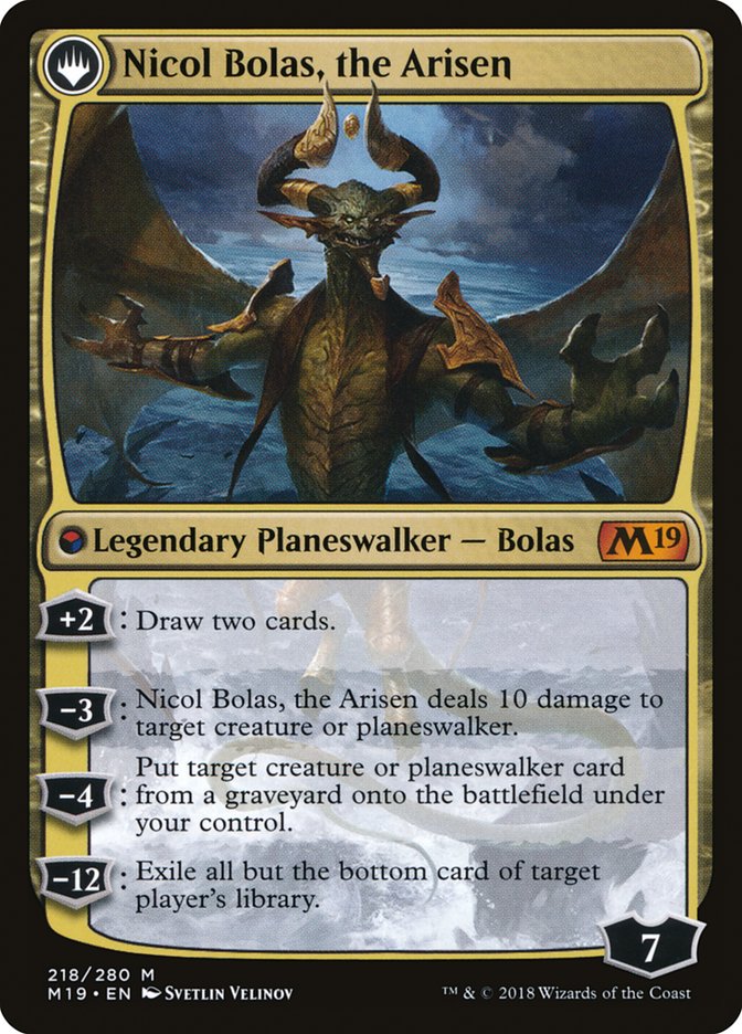 Nicol Bolas, el Devastador // Nicol Bolas, el Resucitado [Conjunto básico 2019] 