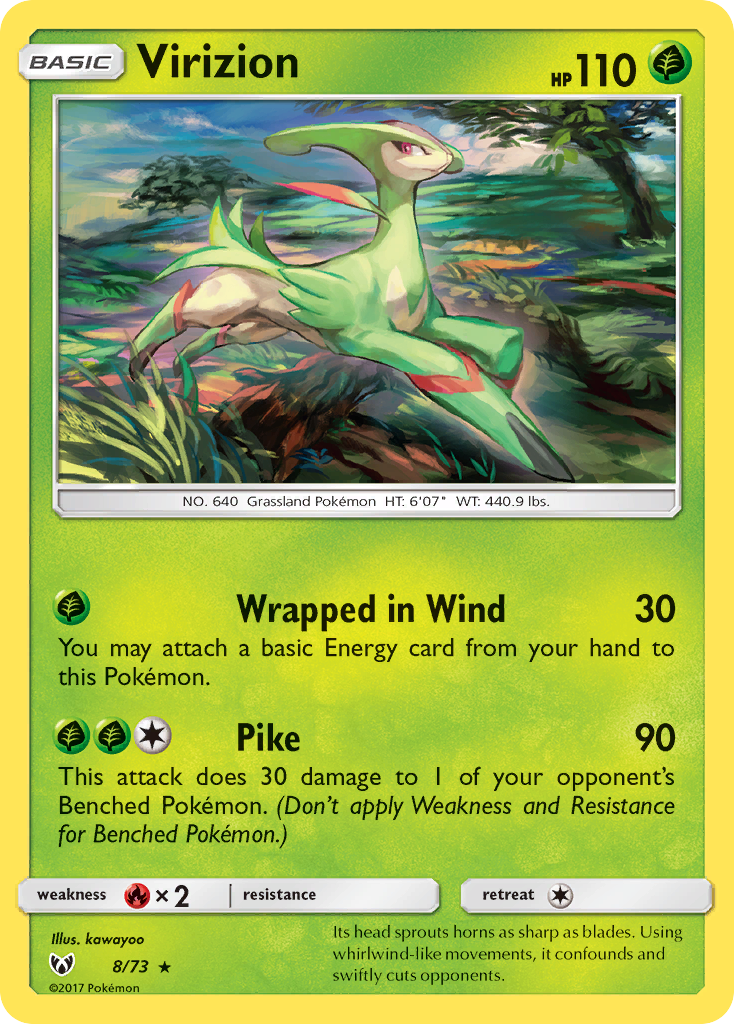 Virizion (8/73) [Sol y Luna: Leyendas brillantes] 