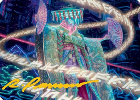 Satsuki, la tarjeta artística Living Lore (firma estampada en oro) [Kamigawa: Neon Dynasty Art Series] 