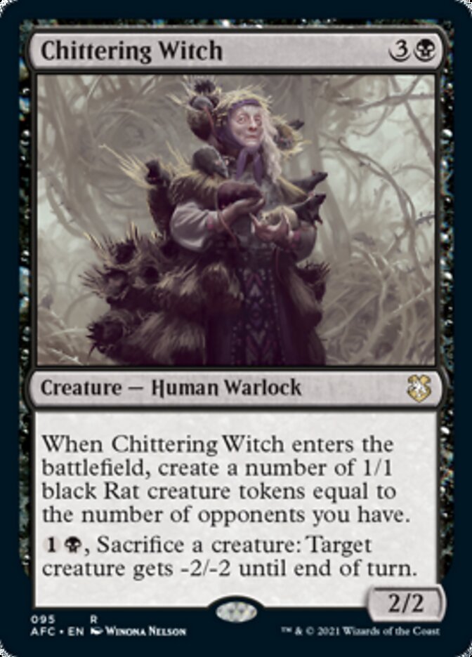 Bruja chittering [Dragones y Mazmorras: Aventuras en los Reinos Olvidados Commander] 