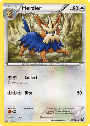 Herdier (82/114) [Blanco y negro: Conjunto básico] 