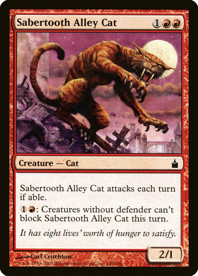Gato callejero Dientes de Sable [Ravnica: Ciudad de los Gremios] 