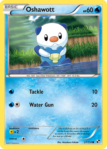 Oshawott (27/114) [Blanco y negro: Conjunto básico] 