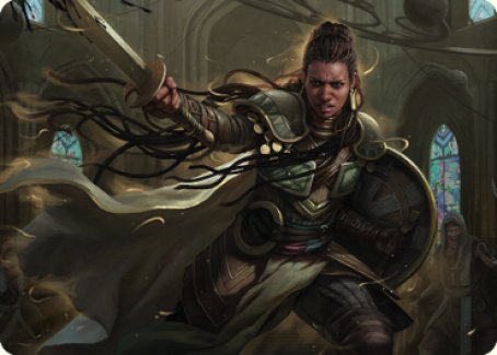 Shanna, Tarjeta de arte Purifying Blade 1 [Serie de arte Dominaria United] 