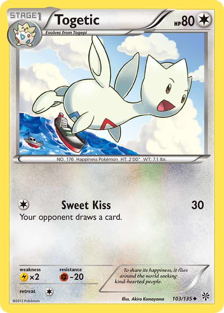 Togetic (103/135) [Blanco y negro: Tormenta de plasma] 