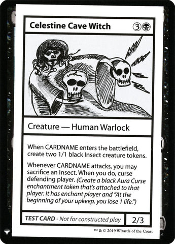 Bruja de la cueva Celestina [Tarjetas de prueba de juego de refuerzo misterioso] 