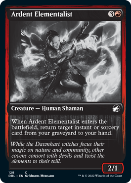 Elementalista ardiente [Innistrad: función doble] 