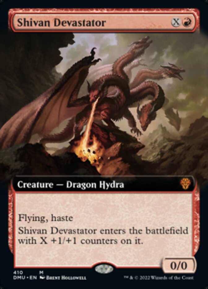 Shivan Devastator (Arte extendido) [Dominaria United] 