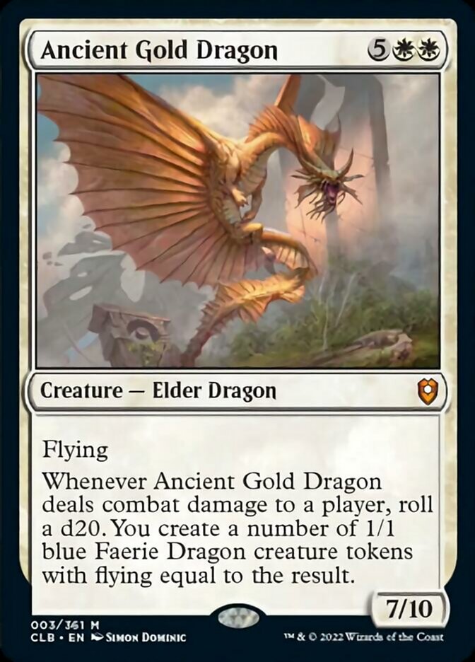 Dragón dorado antiguo [Commander Legends: Batalla por Baldur's Gate] 