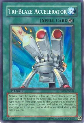Acelerador Tri-Blaze [FOTB-EN041] Súper Raro 