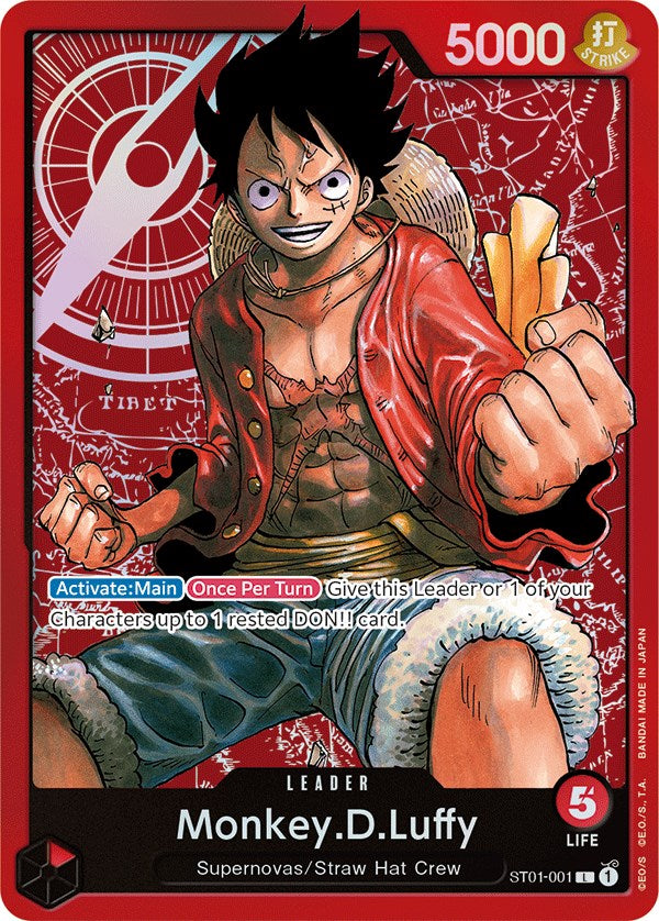 Monkey.D.Luffy (001) [Cubierta inicial: Tripulación de Sombrero de Paja] 