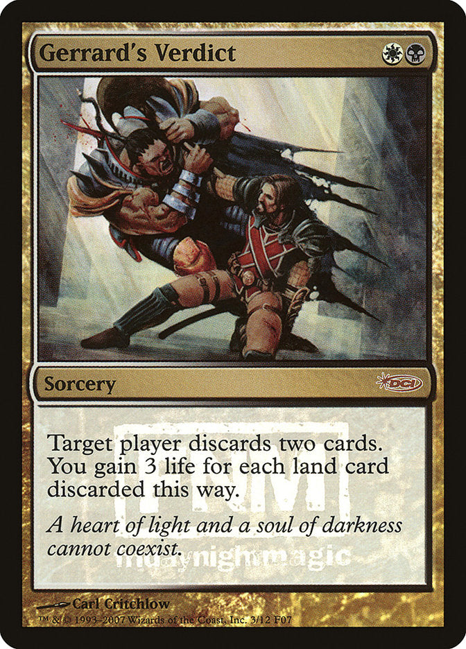 El veredicto de Gerrard [Friday Night Magic 2007] 