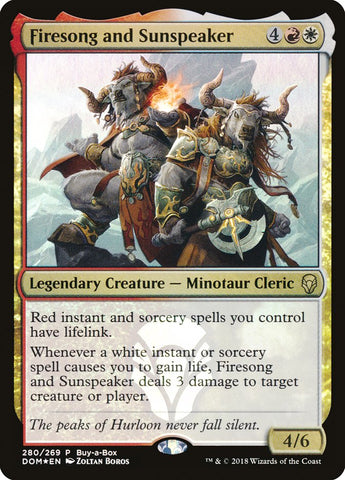 Canción de fuego y Hablador del Sol (Buy-A-Box) [Dominaria] 