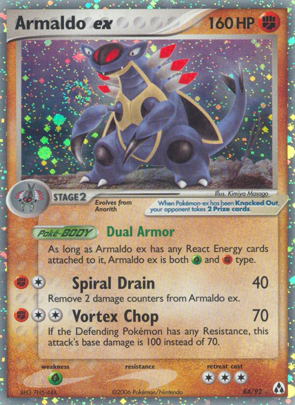Armaldo ex (84/92) [EX: Creador de leyendas] 