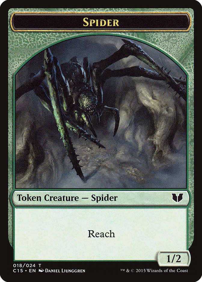 Oso // Araña Ficha de doble cara [Fichas Commander 2015] 