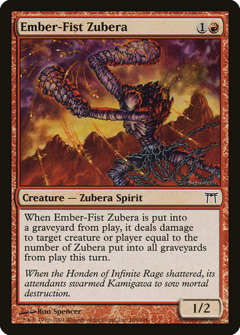 Ember-Fist Zubera [Campeones de Kamigawa] 