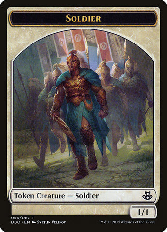 Ficha de soldado [Mazos de duelo: Elspeth contra Kiora] 