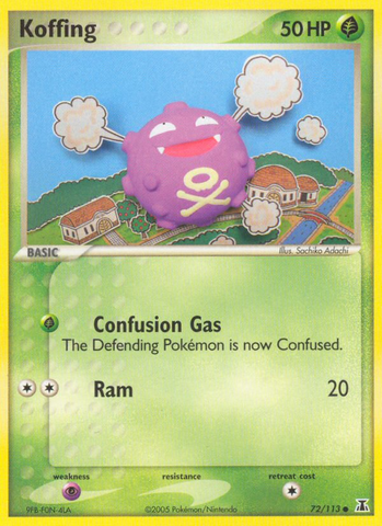 Koffing (72/113) [EX: Especie Delta] 