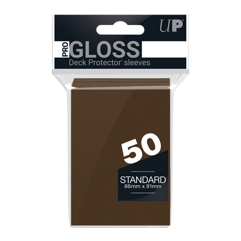 Ultra PRO: Fundas estándar de 50 ct - PRO-Gloss (marrón) 