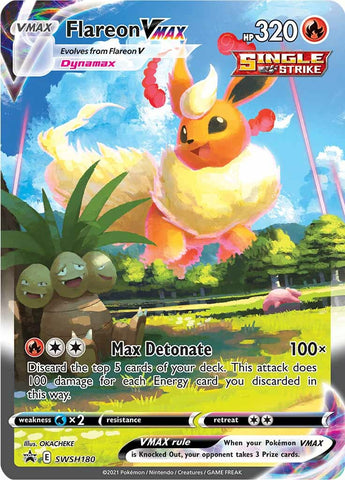 Flareon VMAX (SWSH180) [Espada y escudo: Promociones de Black Star] 