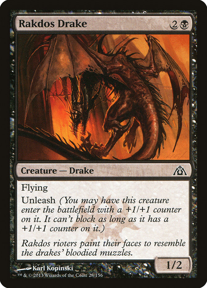 Rakdos Drake [Laberinto del Dragón] 