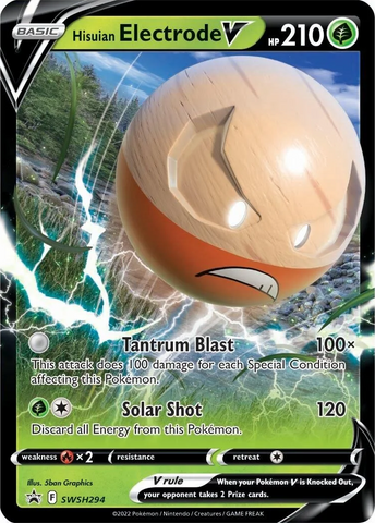 Electrodo Hisuiano V (SWSH294) [Espada y escudo: Promociones de Black Star] 