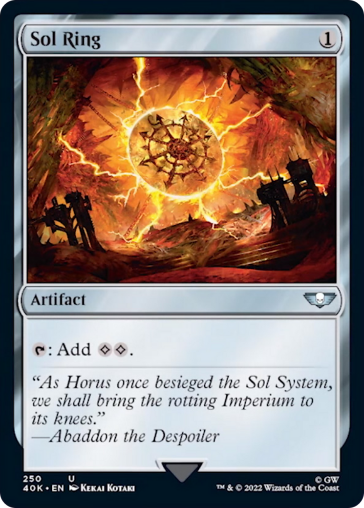 Anillo solar (250) (lámina de sobretensión) [Warhammer 40,000] 