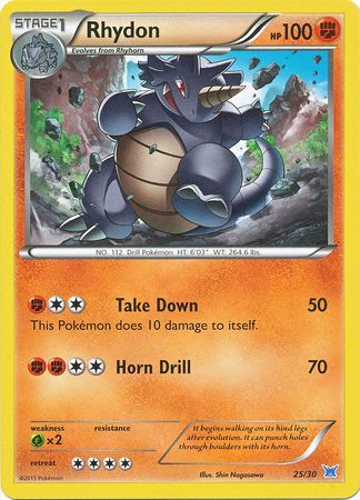 Rhydon (25/30) [XY: Kit de entrenador 2 - Latios] 
