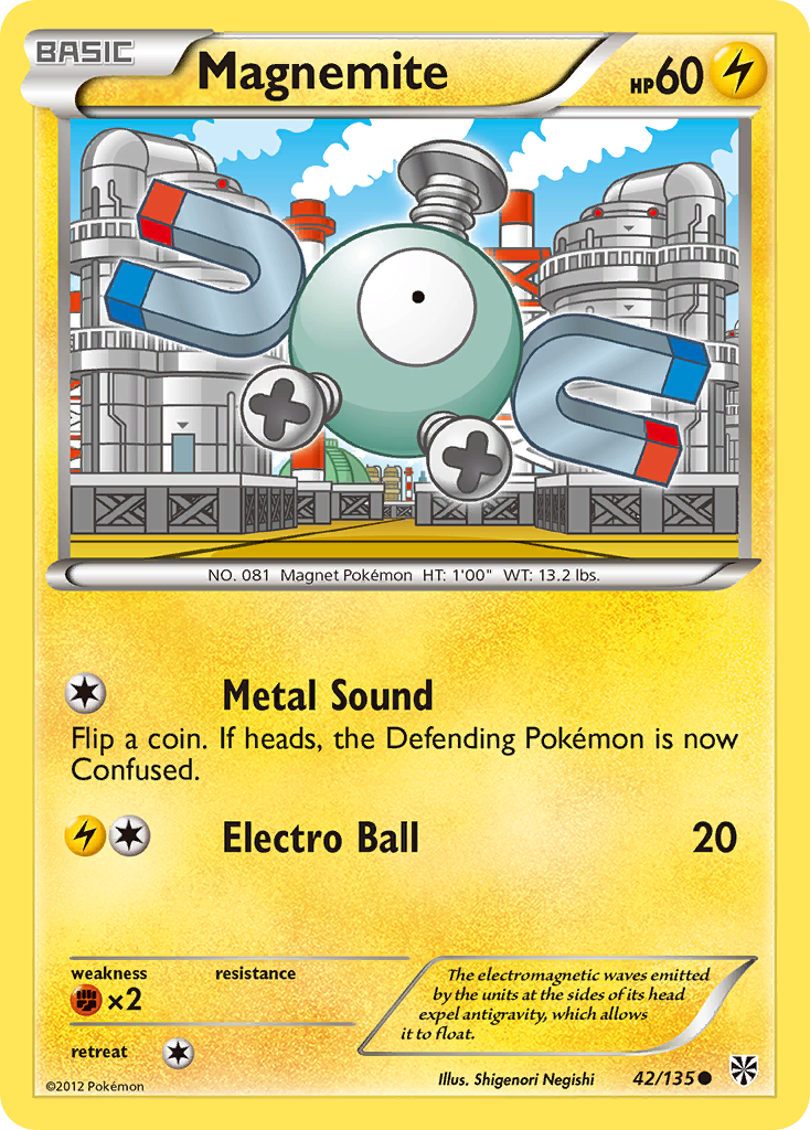 Magnemite (42/135) [Blanco y negro: Tormenta de plasma] 