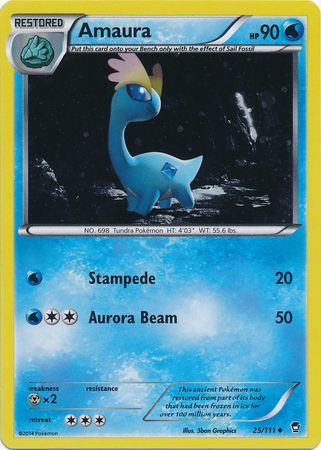 Amaura (25/111) (Cosmos Holo) [XY: Puños Furiosos] 