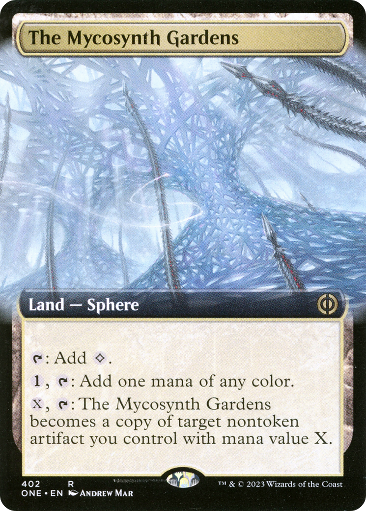 The Mycosynth Gardens (arte extendido) [Phyrexia: All Will Be One] 