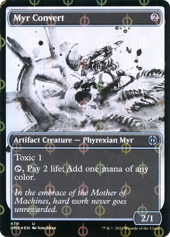 Myr Convert (Showcase Ichor Step-and-Compleat Foil) [Phyrexia: Todos serán uno] 