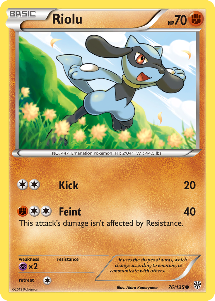 Riolu (76/135) [Blanco y negro: Tormenta de plasma] 