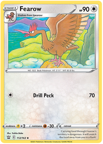 Fearow (112/163) [Espada y escudo: estilos de batalla] 
