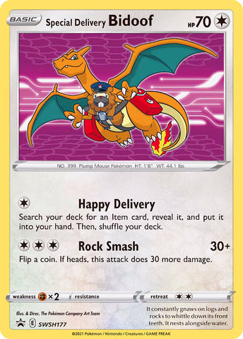 Bidoof de entrega especial (SWSH177) [Espada y escudo: Promociones de Black Star] 