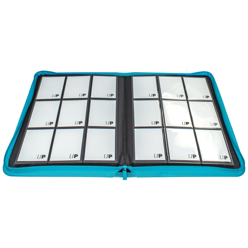 Ultra PRO: Carpeta PRO de 9 bolsillos con cremallera - Vivid (verde azulado) 
