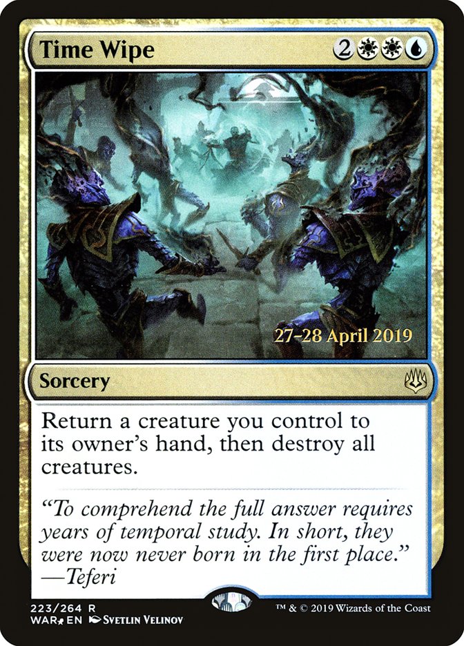 Time Wipe [Promociones de presentación de War of the Spark] 