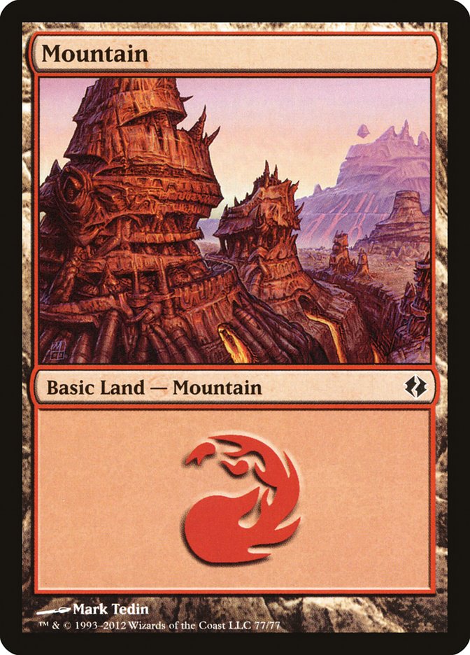 Montaña (77) [Mazos de duelo: Venser vs. Koth] 