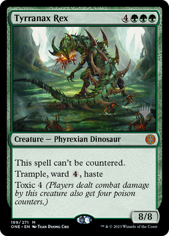 Tyrranax Rex (paquete promocional) [Phyrexia: Promociones todos serán uno] 