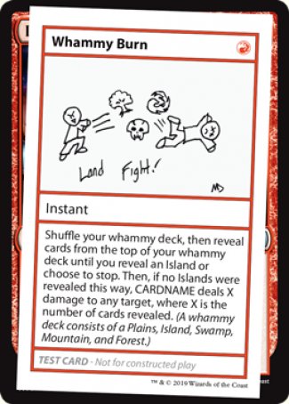Whammy Burn (Edición 2021) [Tarjetas de prueba de juego Mystery Booster] 