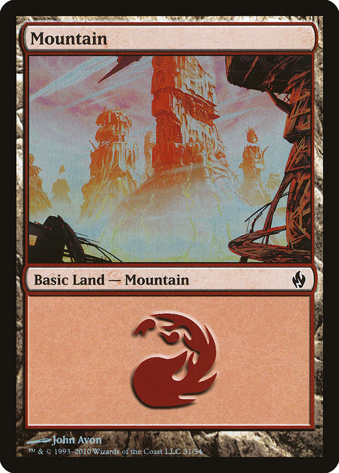 Montaña (31) [Serie Premium Deck: Fuego y Rayo] 