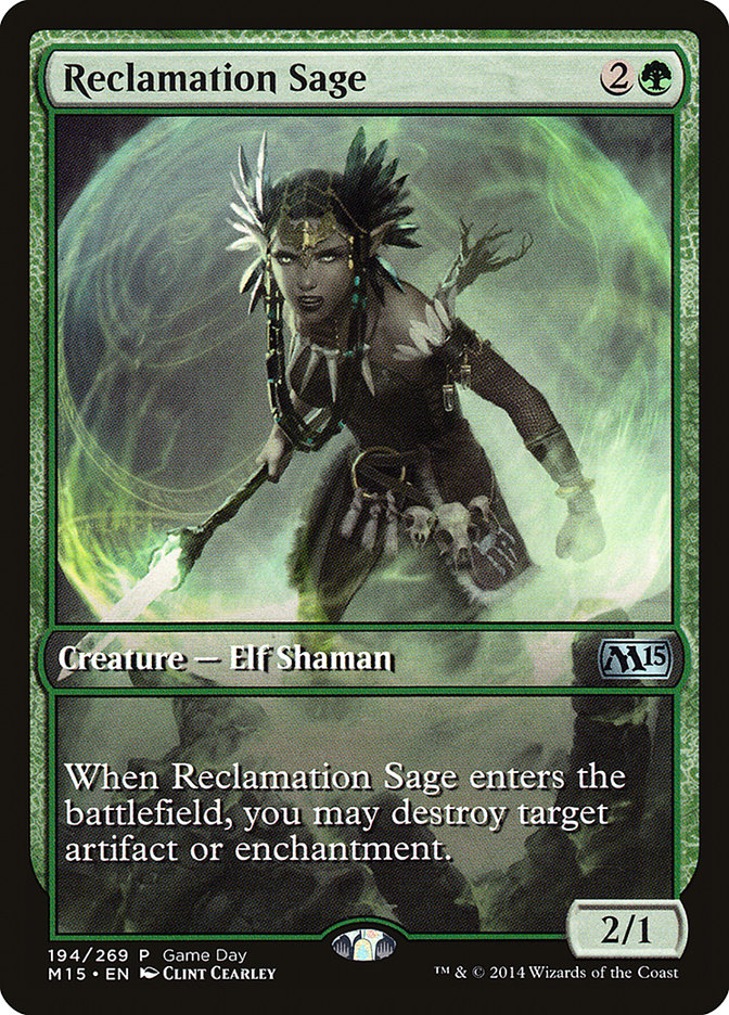 Reclamation Sage (día del juego) [Promociones de Magic 2015] 