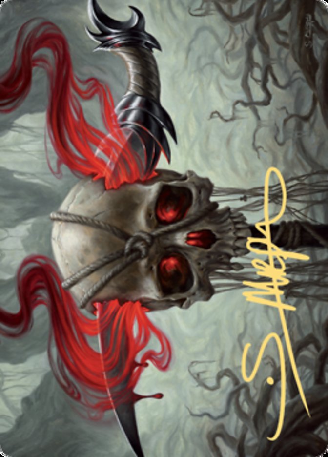 Tarjeta artística Mind Carver (firma estampada en oro) [Serie Zendikar Rising Art] 