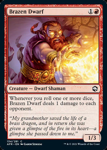 Brazen Dwarf [Dragones y Mazmorras: Aventuras en los Reinos Olvidados] 