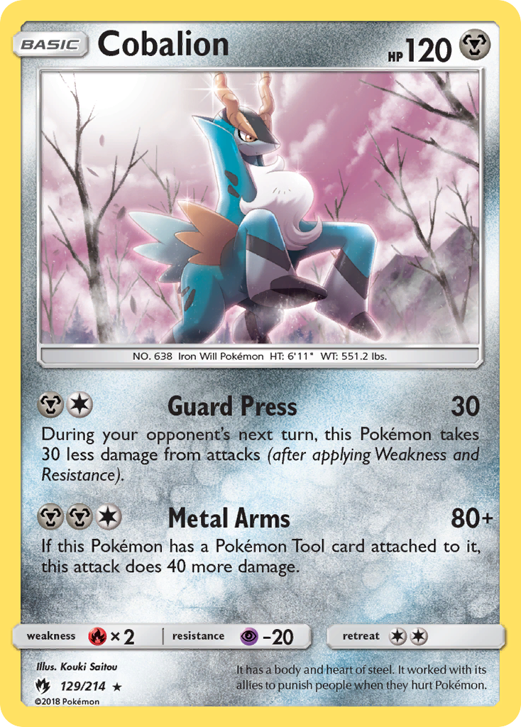 Cobalion (129/214) [Sol y Luna: Trueno perdido] 