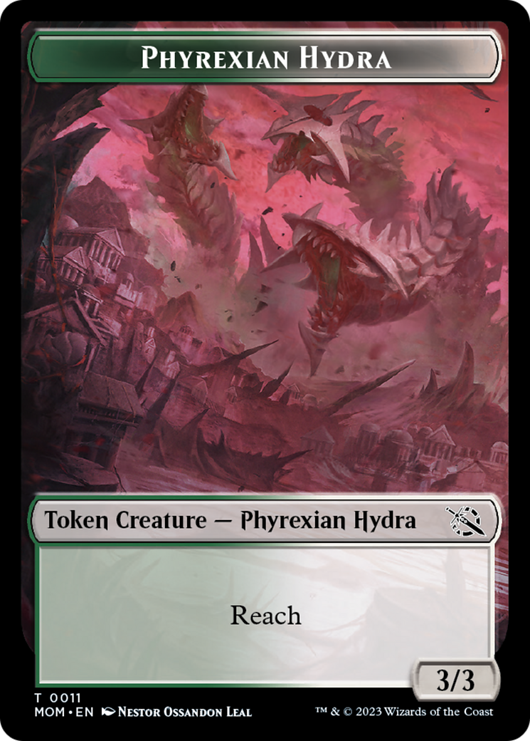 Elemental (2) // Hidra pirexiana (11) Ficha de doble cara [Fichas de la Marcha de la Máquina] 